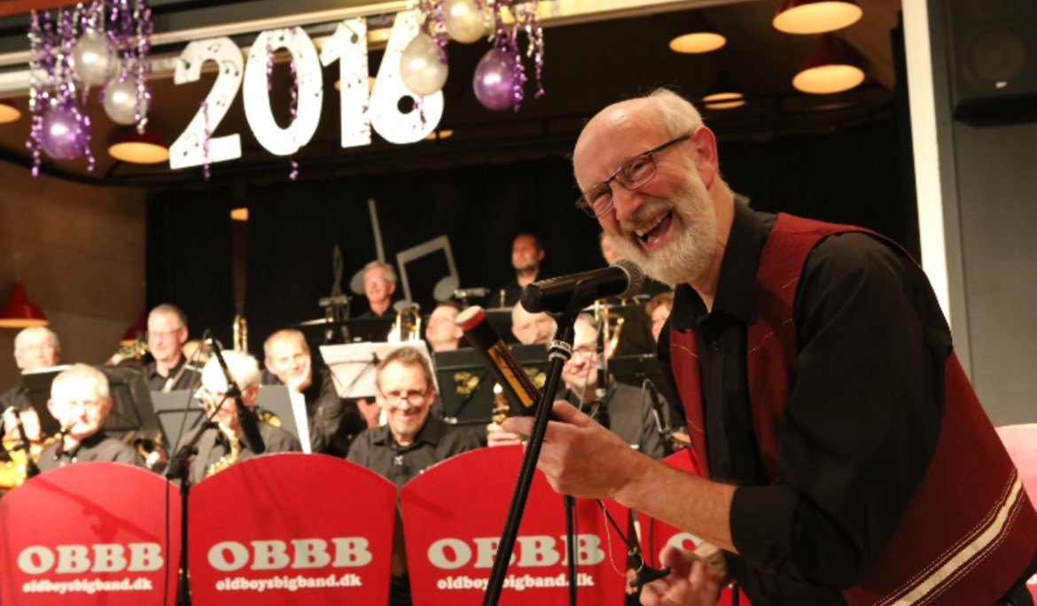 Old Boys Big Band med Hans Holm som dirigent